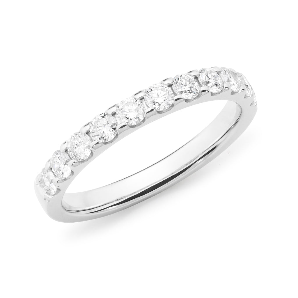 18ct White Gold Claw Set Diamond Ring