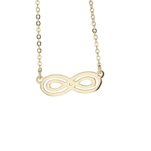 9ct 45cm Double Infinity Necklace