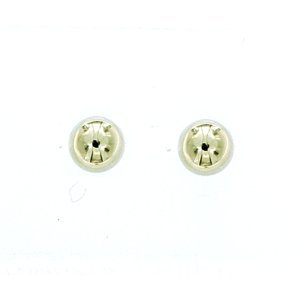 9ct Yellow Gold 6mm Half Ball Stud Earrings
