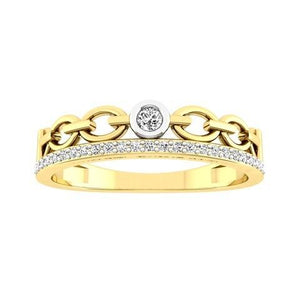 9ct Yellow Gold Diamond Dress Ring Tdw=0.10ct (S/Cut Ttlb/P1-2)