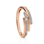 MP5870 9ct Rose Gold 0.10ct HI/P1-2 Diamond Dress Ring