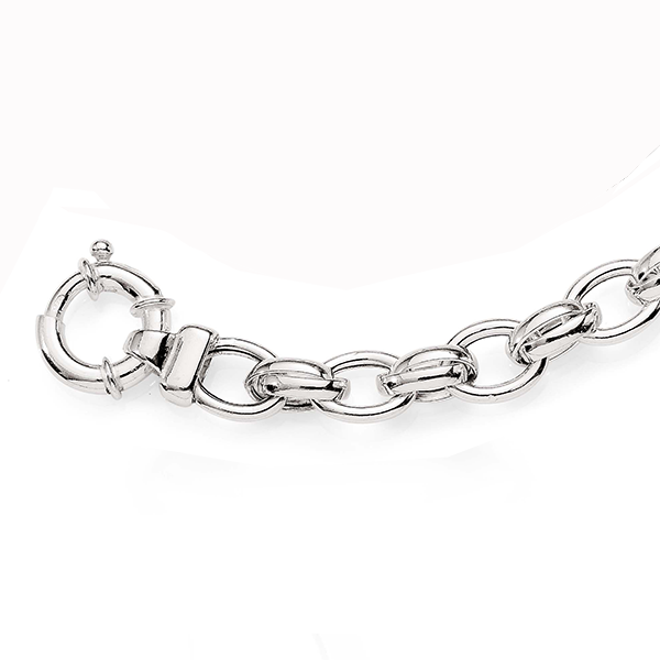 Sterling Silver Fancy Crossover Link Nlet With Euro Clasp 50Cm