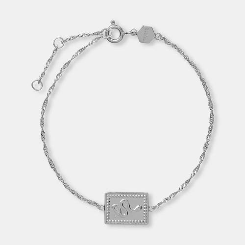 Force Tropicale Silver Twisted Chain Tag Bracelet