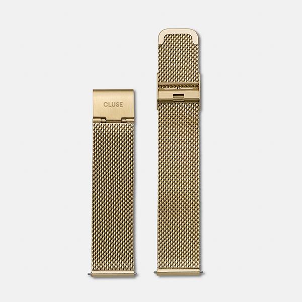 CLUSE 18mm Strap Mesh Gold