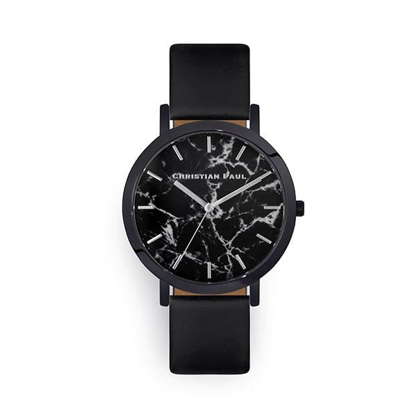 Christian Paul The Strand Marble 43mm Watch Black