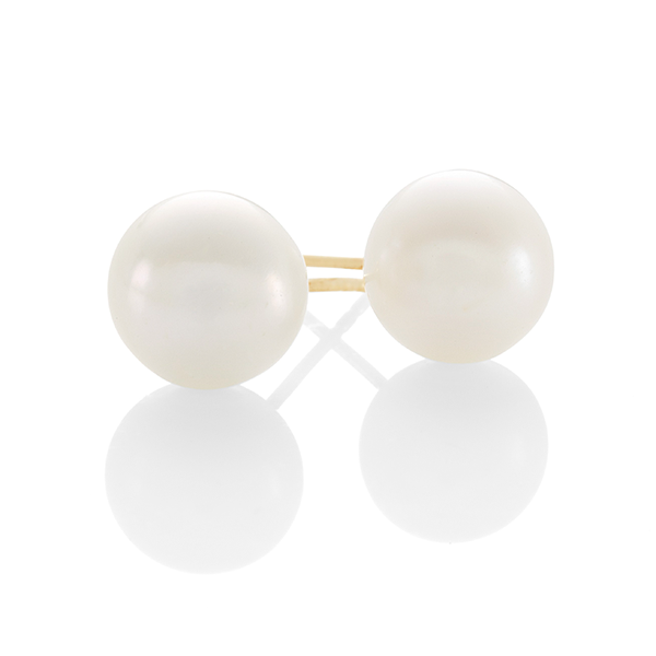 9ct 7mm Round Freshwater Pearl Studs
