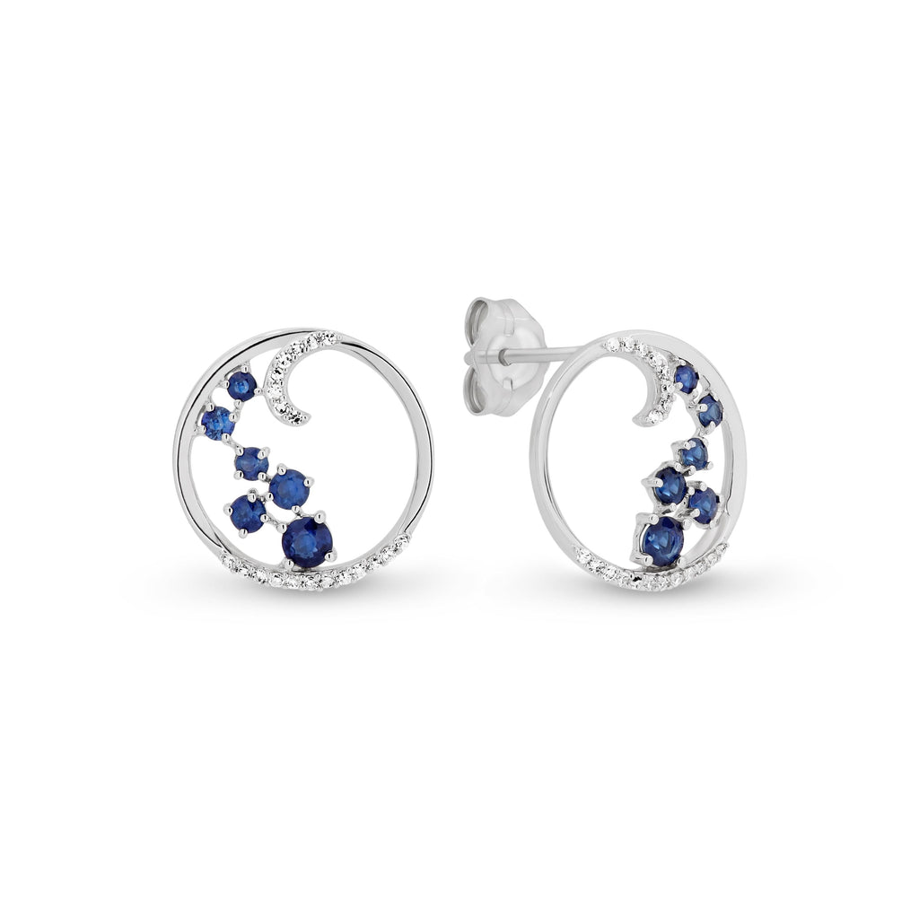 ROCKHAMPTON QLD,Earrings, Coloured Stone Earrings, Womens, Mothers Day '22, Metal Colour_White Gold, Polished, Metal Type_9k White Gold, Gemstone Type_Diamond (7254115156132)